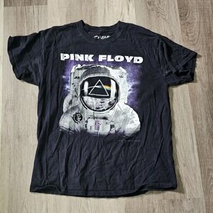 Liquid Blue Pink Floyd Spaceman Astronaut T Shirt Black Size Large L